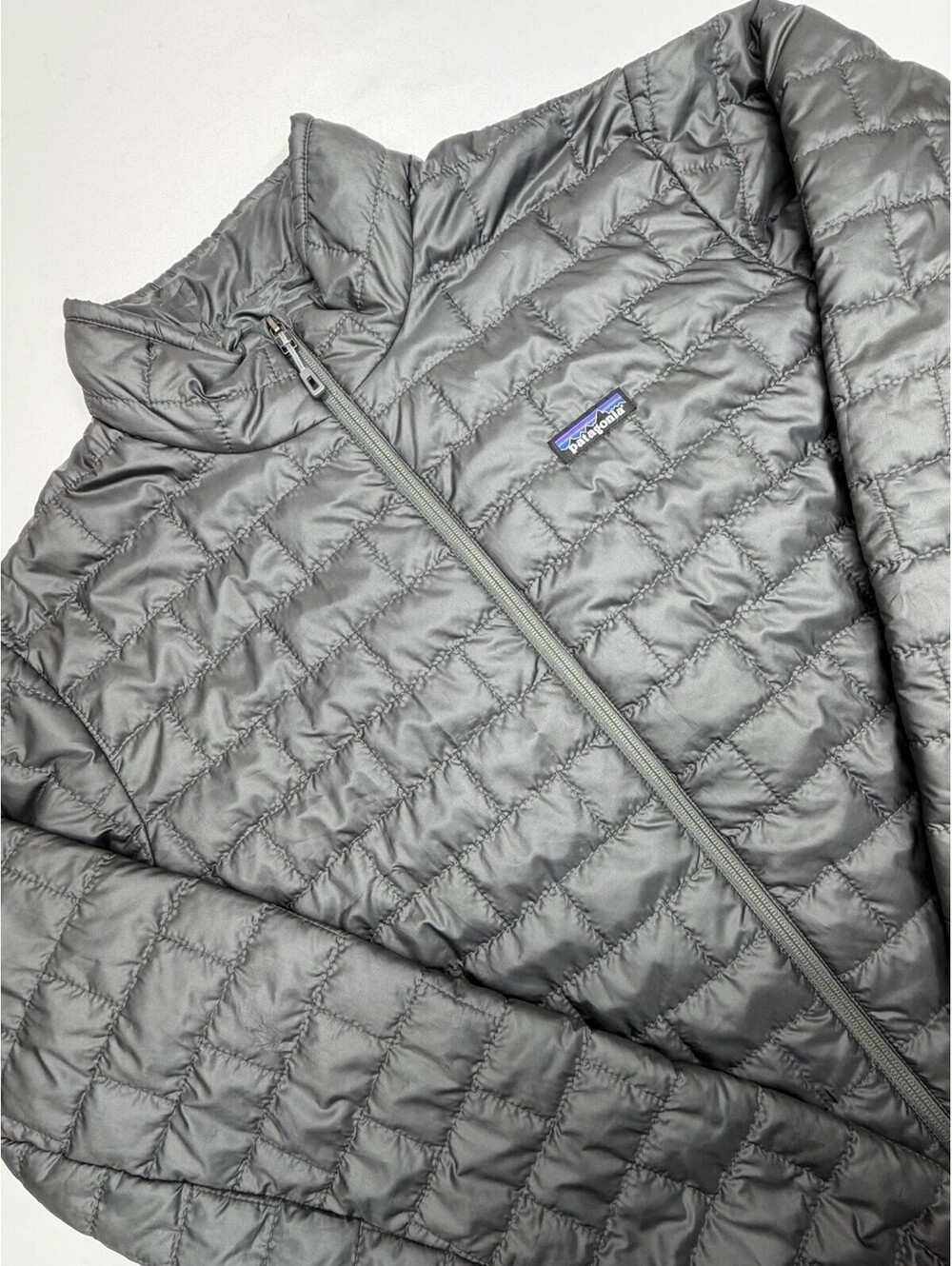 Patagonia Nano Puff Jacket Mens XL Gray Insulated Full Zip Primaloft STY 84212